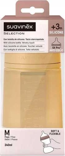 Chicco SUAVINEX COLOR ESSENCE - 1x fiziologinis buteliukas, 240 ml, 3m+, geltonas