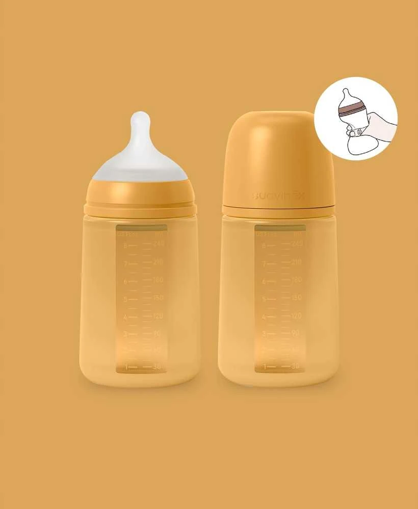 Silikoninis vaikiškas buteliukas 240 ml, 2 vnt.