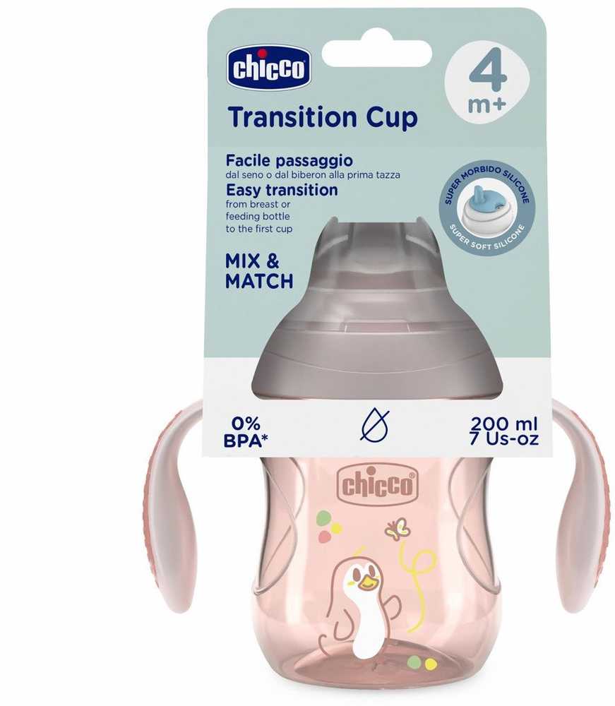 Dėklas Chicco Puodelis training su soft kandiklis 200ml beige 4m+