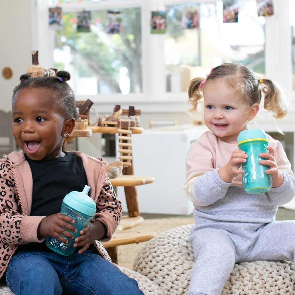 Chicco Puodelis niekapek ze slowką 266ml turkio 12m+