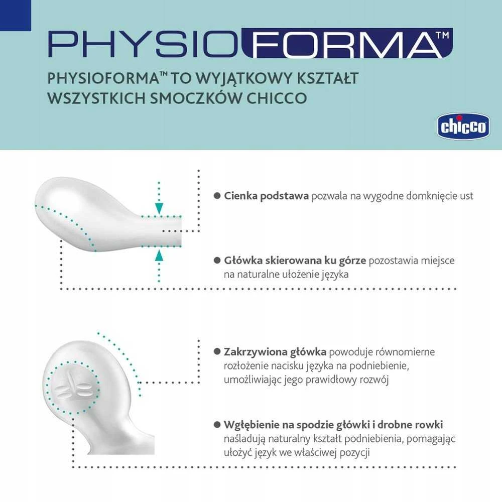 Chicco Čiulptukas nusiraminimui PhysioForma Light róż 16-36m