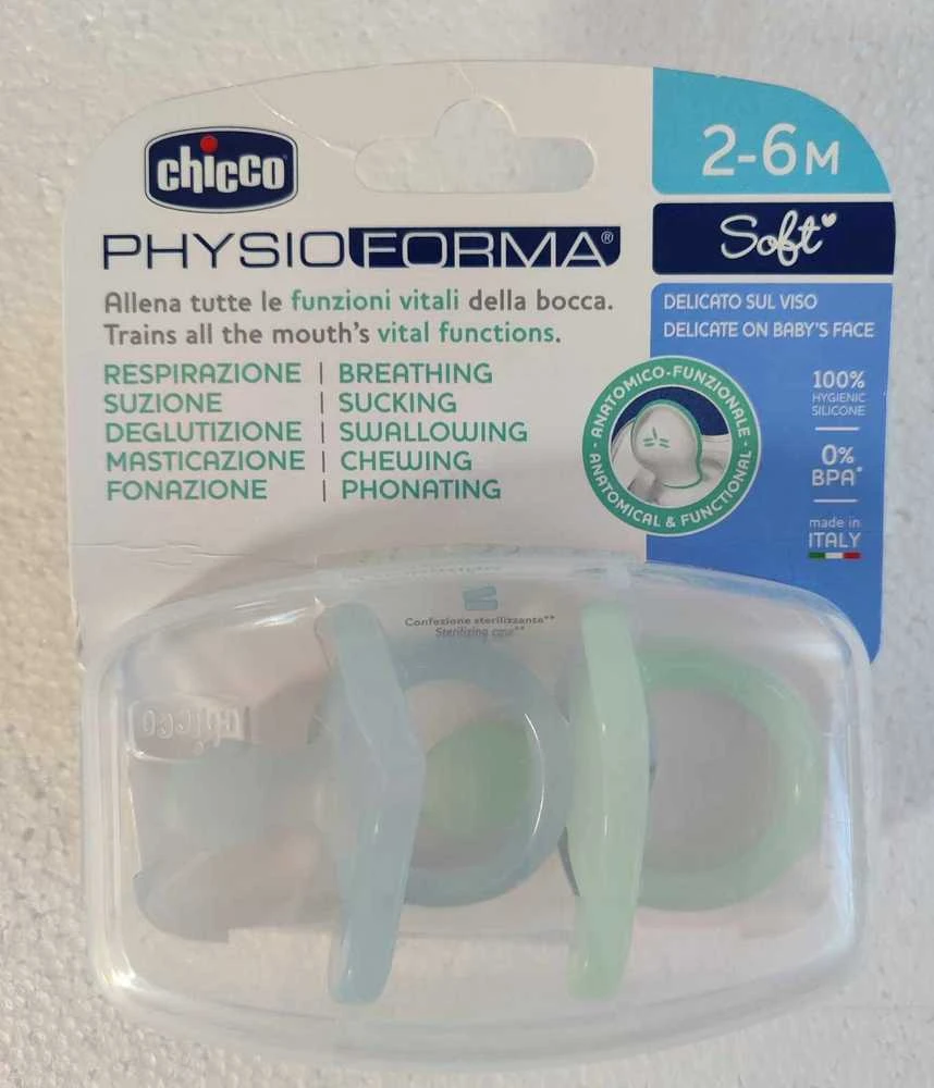 Chicco PhysioForma® minkštas čiulptukas 2-6M 2 vnt.