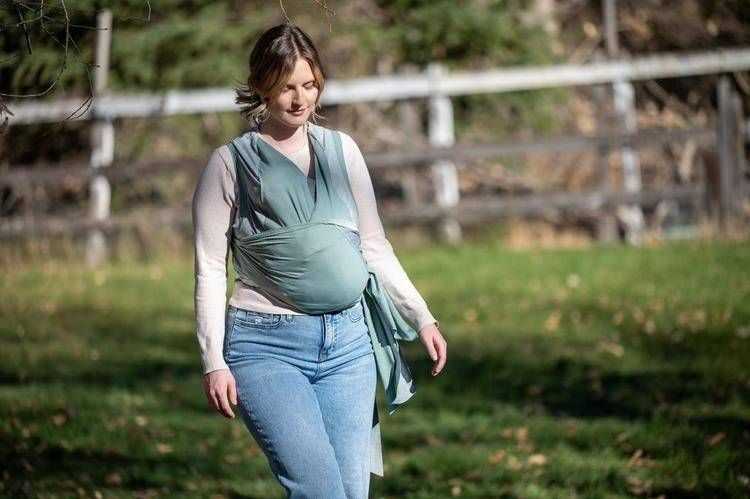 "Chicco Boppy Comfyhug" nešynė "Sidabrinis Žalias