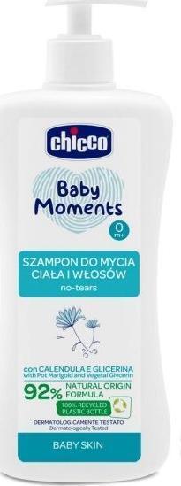 Chicco Baby Moments Kids šampūnas ir kondicionierius gležnai odai 0m+ 150ml