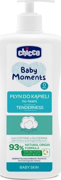 Chicco Baby Moments burbulinė vonia 0m+ Tenderness 500ml