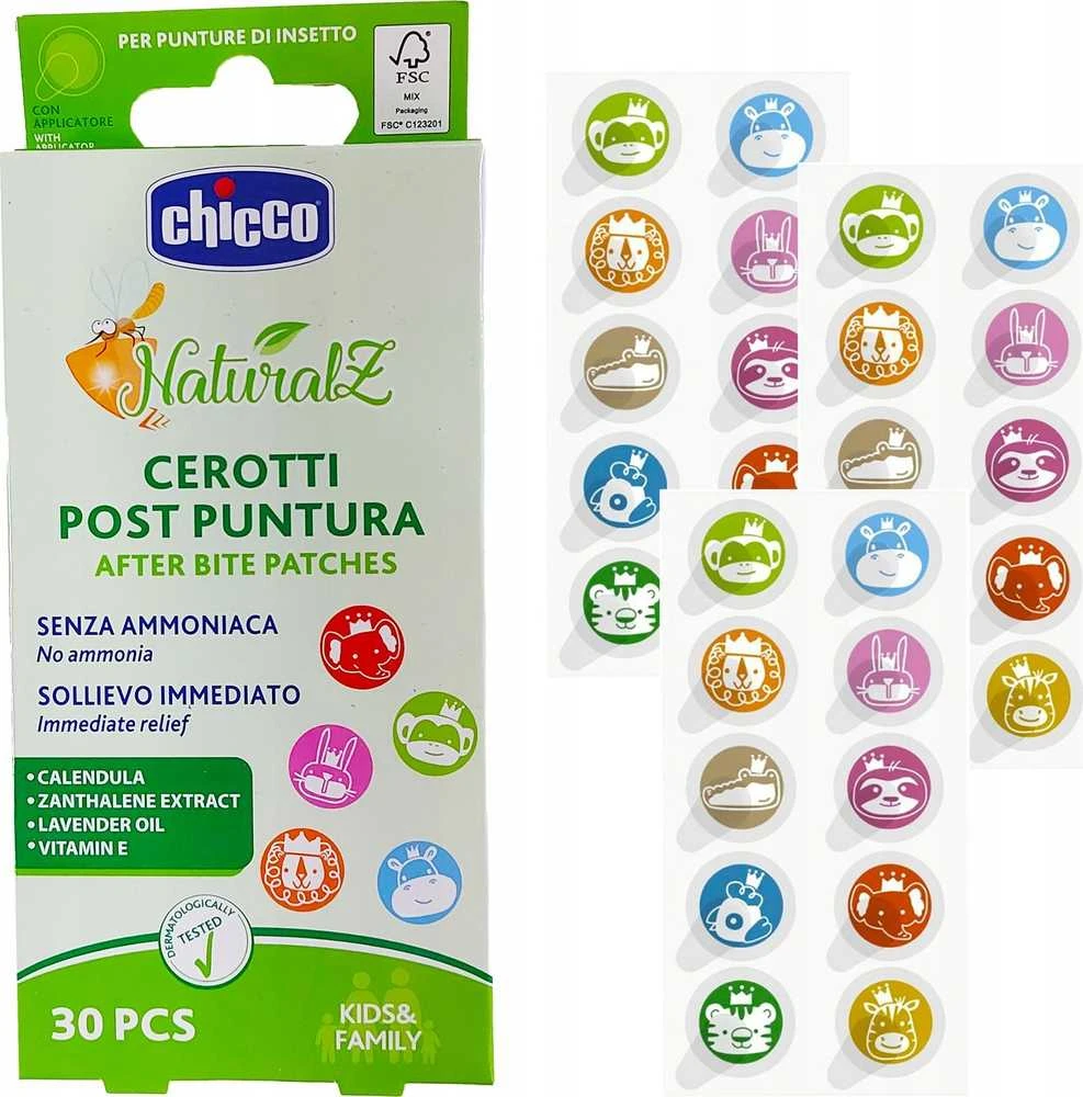 Chicco NaturalZ Bite pleistrai 30vnt.