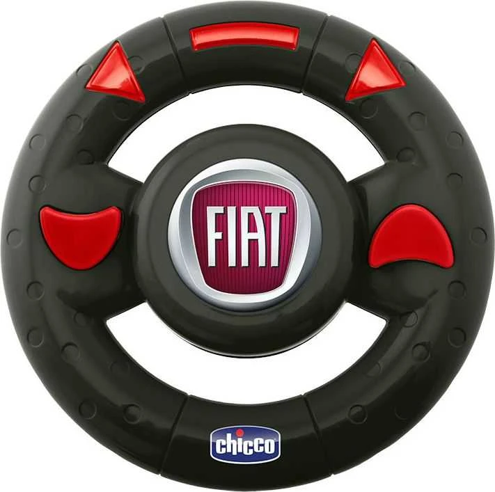 Chicco Žaislinis baltas Fiat 500 su nuotolinio valdymo pultu vairu