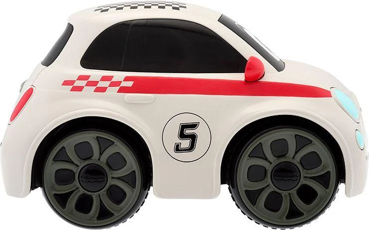 Chicco Žaislinis baltas Fiat 500 su nuotolinio valdymo pultu vairu