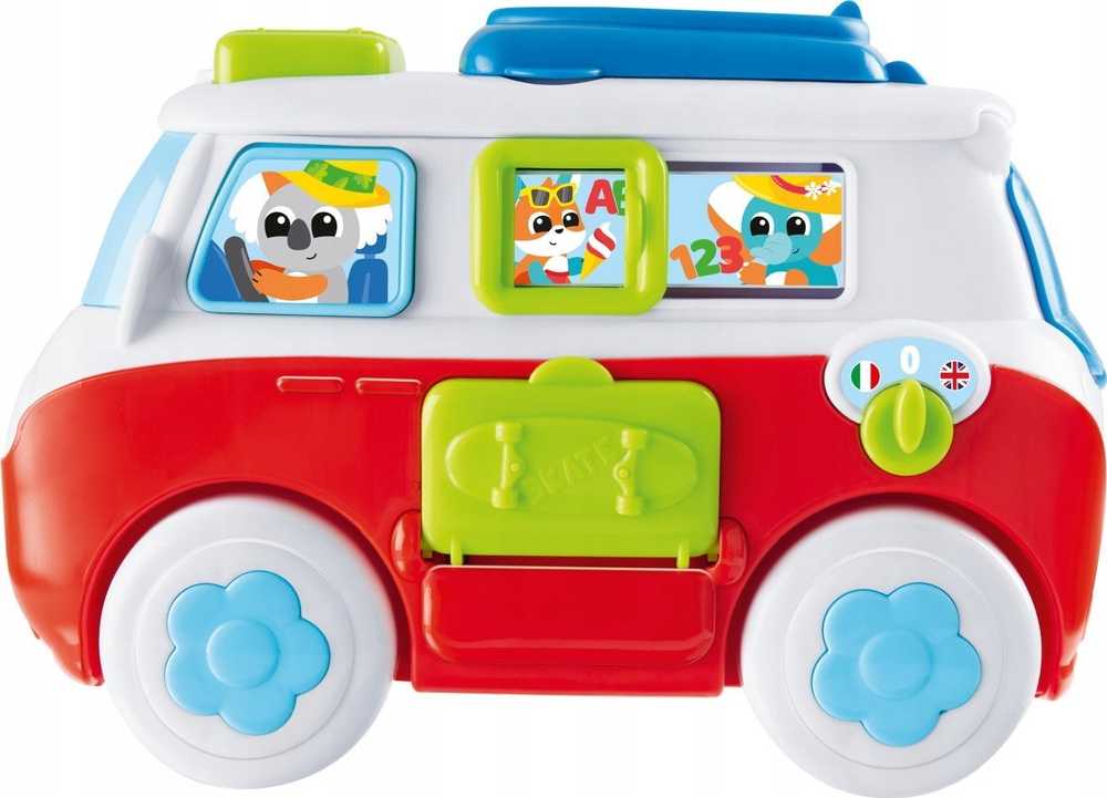Chicco Interaktyvi vaikštynė-stumdukas kamperis su dainelėmis