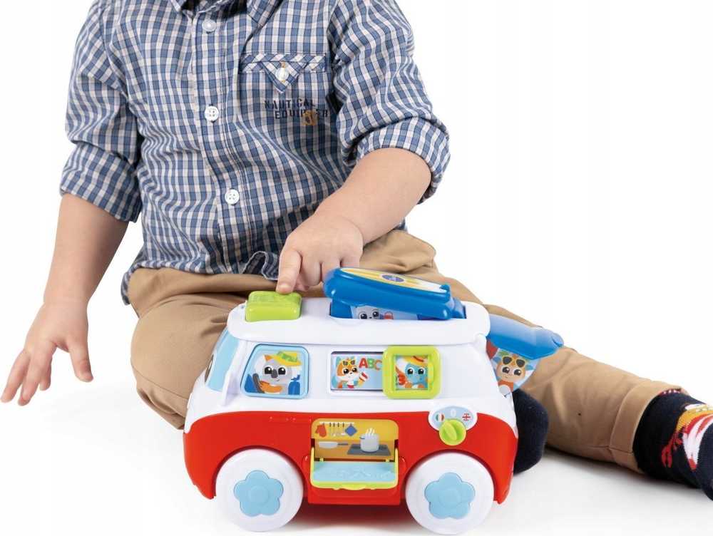 Chicco Interaktyvi vaikštynė-stumdukas kamperis su dainelėmis