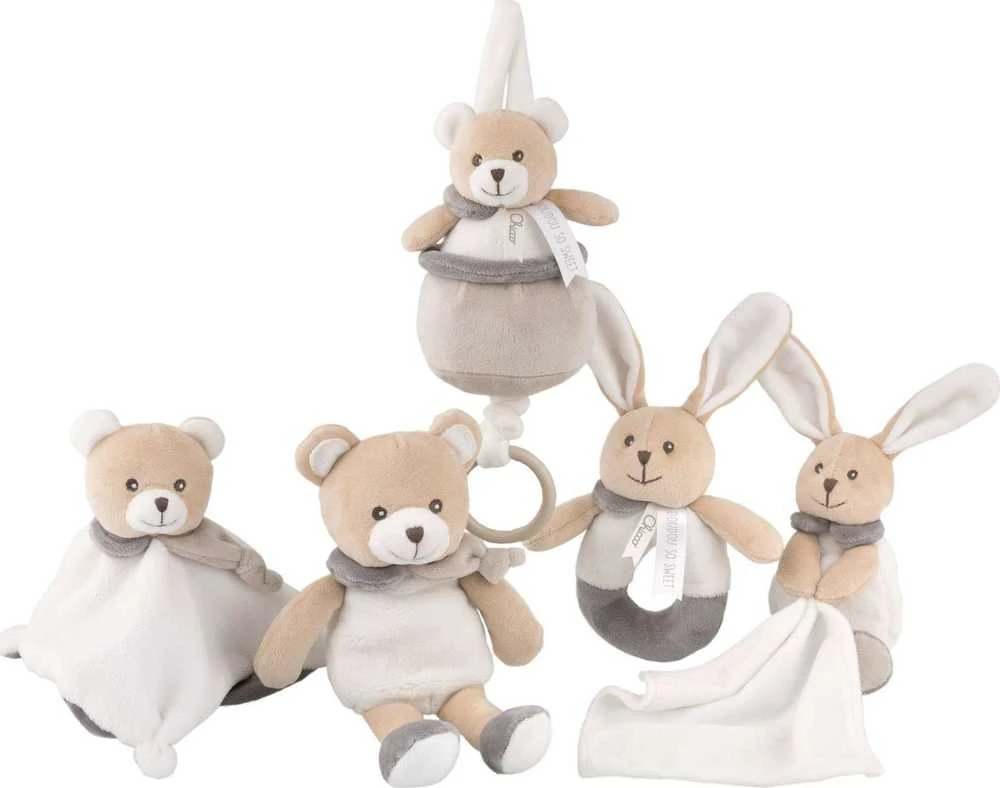 CHICCO 00009618000000 MY SWEET DOUDOU muzikinė dėžutė meškiukas
