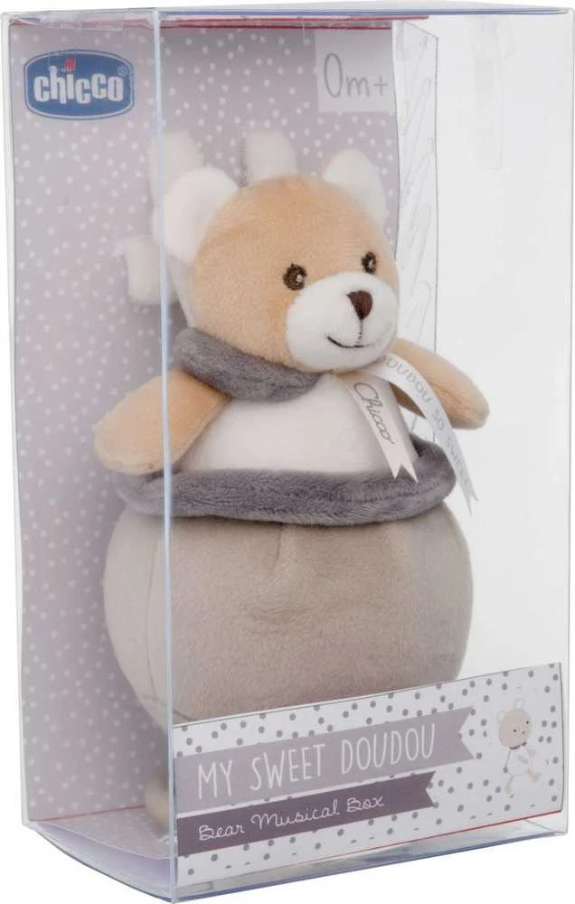 CHICCO 00009618000000 MY SWEET DOUDOU muzikinė dėžutė meškiukas