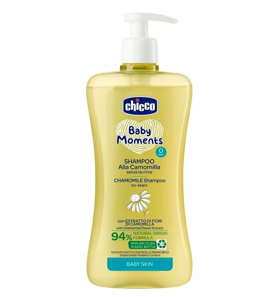 Chicco „Baby Moments“ ramunėlių šampūnas 0 mėn.+ 500 ml