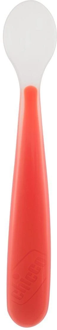 CHICCO silikoninis šaukštelis 6+ oranžinis