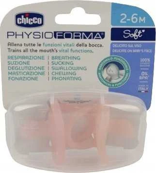 Chicco PhysioForma® minkštas čiulptukas 2-6M 2 vnt.