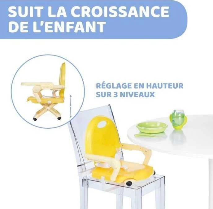 Chicco vaikiška kėdutė Pocket Snack - Šafrano spalvos