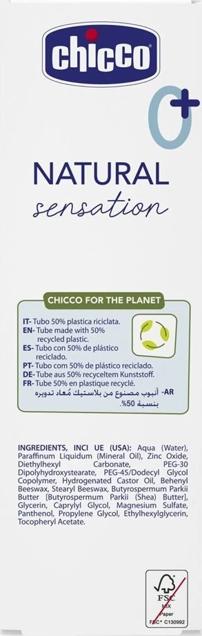 Chicco Natural Sensation sauskelnių kremas 4en1 100ml