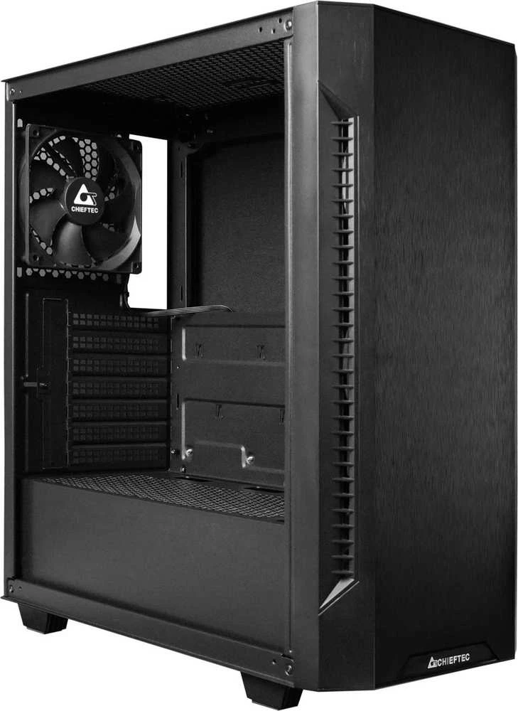 CHIEFTEC Elox series 2xUSB3.2 1xUSB2.0 Juodas no PSU