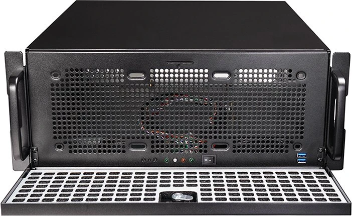 Mini Chieftec Rack-Servergehuse UNC-409S-AIO-OP Juodas