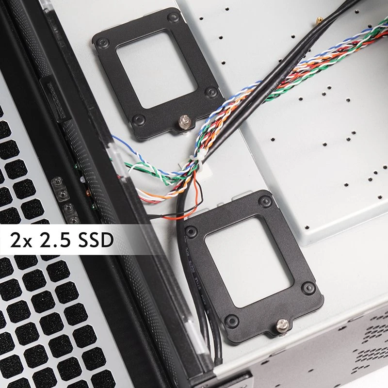 Mini Chieftec Rack-Servergehuse UNC-409S-AIO-OP Juodas