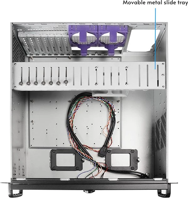 Mini Chieftec Rack-Servergehuse UNC-409S-AIO-OP Juodas