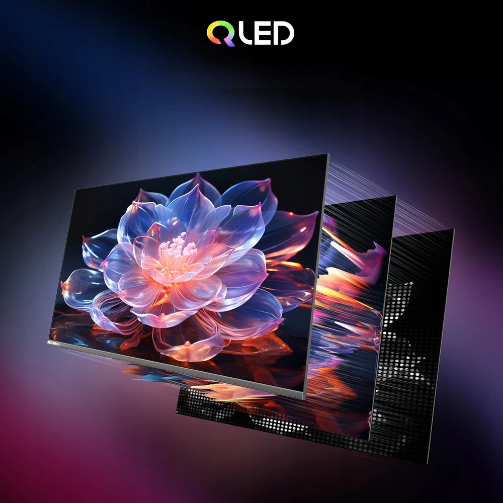 CHiQ L43QST televizorius, 43 colių, FHD, QLED, itin tvirtas, „Android 14“, „Dolby Audio“, berėmis