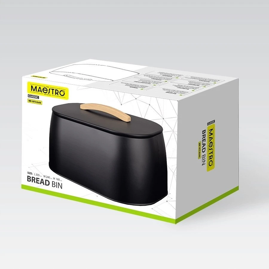 Breadbox MAESTRO MR-1675-Juodas Juodas