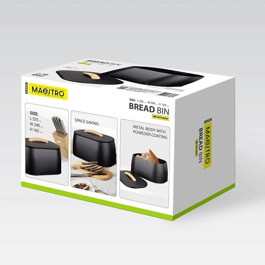 Breadbox MAESTRO MR-1675-Juodas Juodas