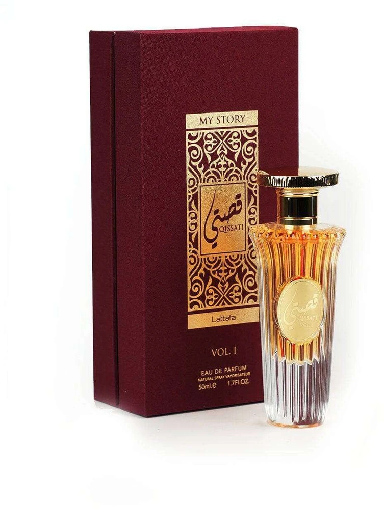 Lattafa Qissati Vol. I Raudona EDP parfumuotas vanduo moterims, 50 ml