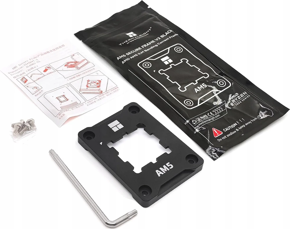 Thermalright AM5 Secure Frame Juodas V2 CPU Kontaktinis Rėmelis
