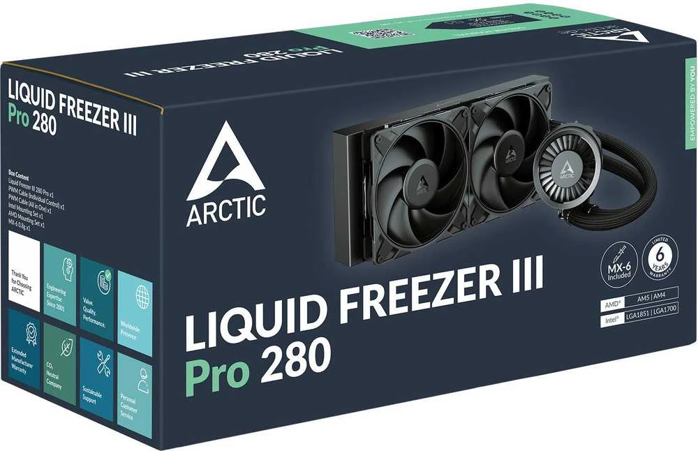 ARCTIC Liquid Freezer III 280 aušintuvo pakuotė