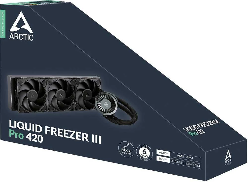 Arctic Liquid Freezer III Pro 420 su pakuote
