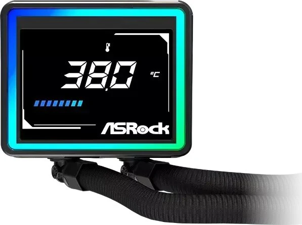 Asrock Challenger 360 Digital procesoriaus skysčio aušinimo komplektas 12 cm Juodas