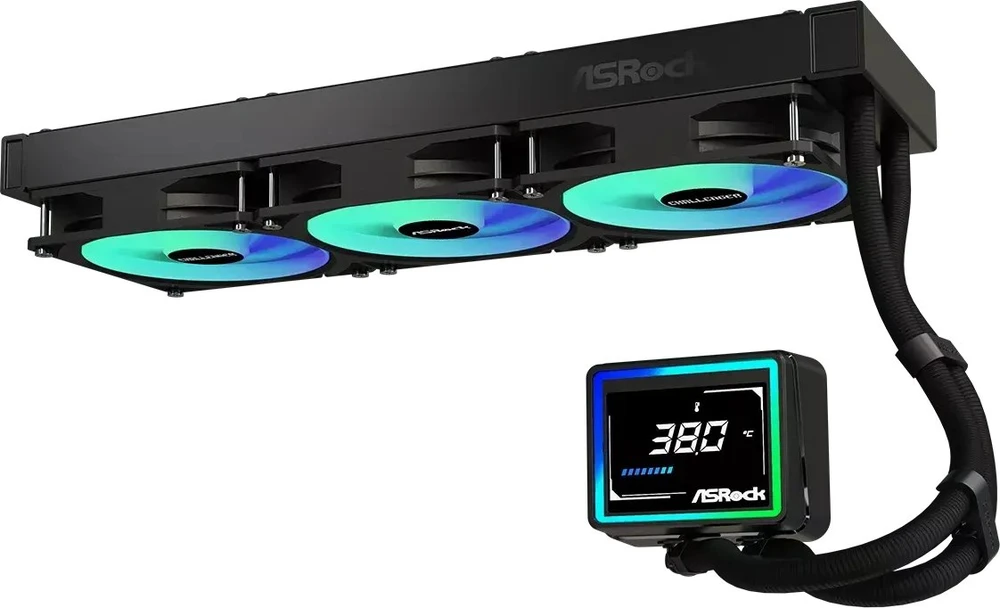 Asrock Challenger 360 Digital procesoriaus skysčio aušinimo komplektas 12 cm Juodas