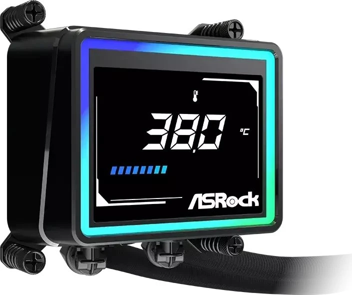 Asrock Challenger 360 Digital procesoriaus skysčio aušinimo komplektas 12 cm Juodas