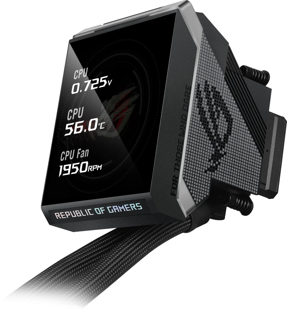 Asus ROG STRIX LC IV 360 ARGB LCD AiO-Wasserkühlung – 360mm, juodos spalvos