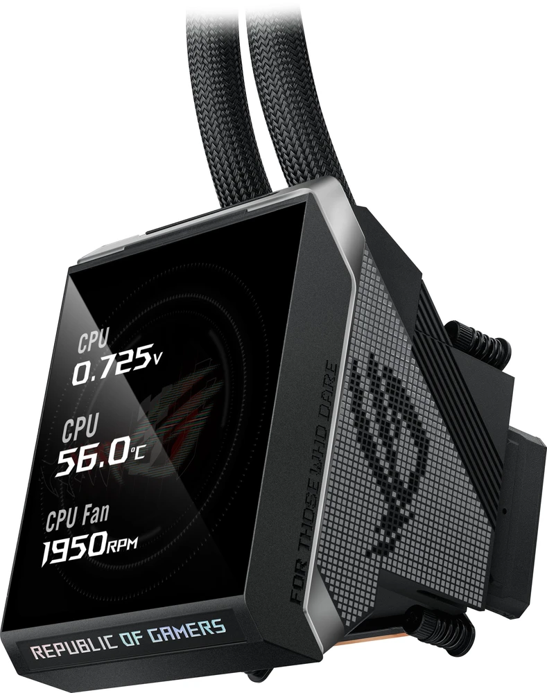 Asus ROG STRIX SLC IV 360 ARGB LCD AiO-Wasserkühlung – 360mm, juodos spalvos