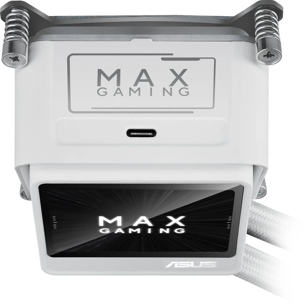 ASUS MAX GAMING LC 360 ARGB LCD WHT universalus skystasis procesoriaus aušintuvas
