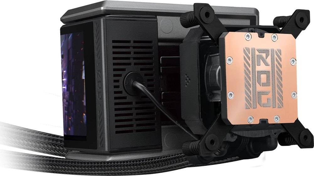 Asus ROG RYUO IV 360 ARGB - viskas viename vandens aušinimas, 12 cm (juodas)