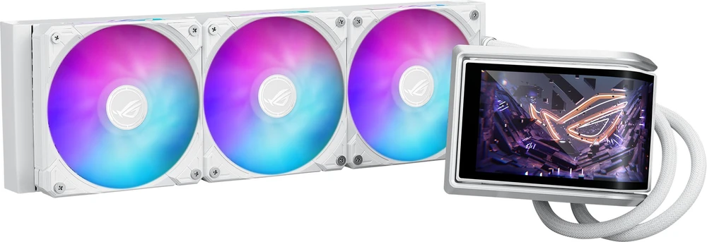 Asus ROG RYUO IV 360 ARGB Wht - viskas viename vandens aušinimas, 12 cm (baltas)