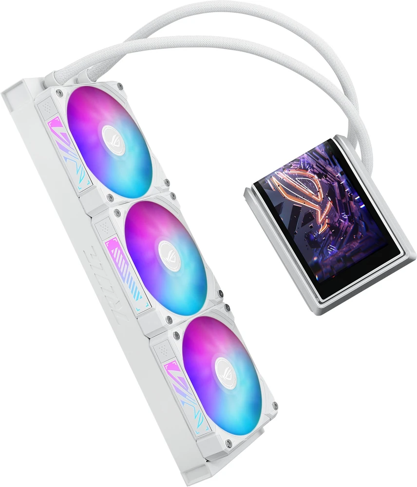 Asus ROG RYUO IV 360 ARGB Wht - viskas viename vandens aušinimas, 12 cm (baltas)