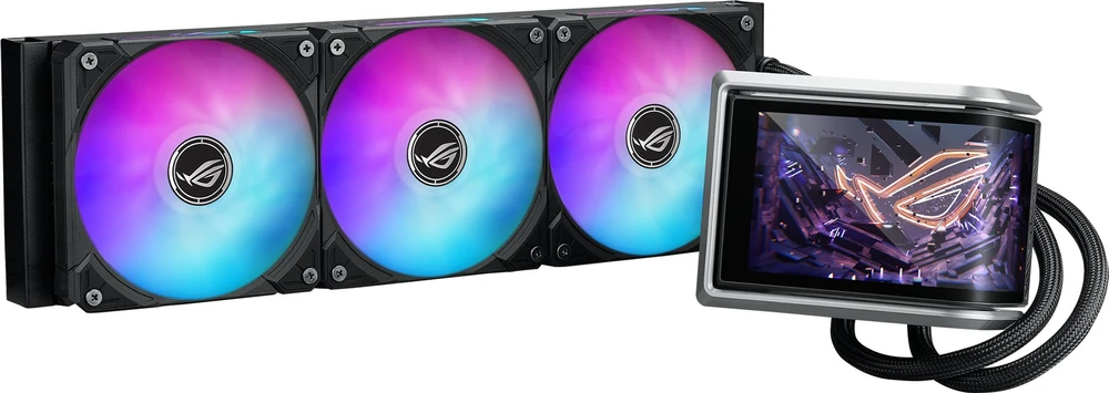 Asus ROG RYUO IV 360 ARGB - viskas viename vandens aušinimas, 12 cm (juodas)