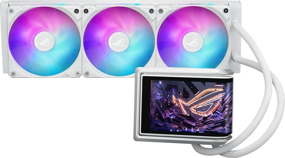 Asus ROG RYUO IV 360 ARGB Wht - viskas viename vandens aušinimas, 12 cm (baltas)