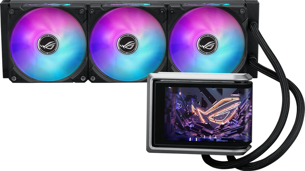 Asus ROG RYUO IV 360 ARGB - viskas viename vandens aušinimas, 12 cm (juodas)