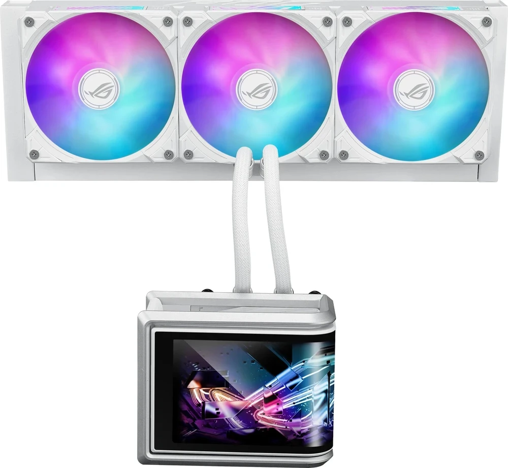 ASUS ROG Ryuo IV SLC 360 ARGB Baltas Edition Procesorius Universalusis skystinis aušintuvas 12 cm Balta