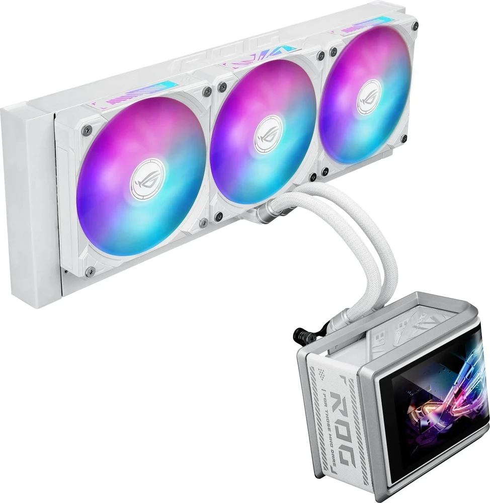 ASUS ROG Ryuo IV SLC 360 ARGB Baltas Edition Procesorius Universalusis skystinis aušintuvas 12 cm Balta