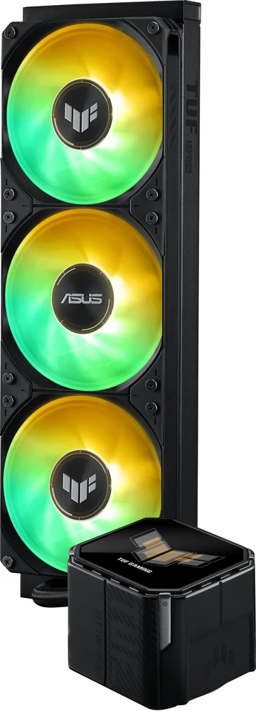 ASUS TUF Gaming LC III 360 ARGB LCD procesorius „viskas viename“ skysčio aušintuvas 12 cm Juodas 1 vnt.