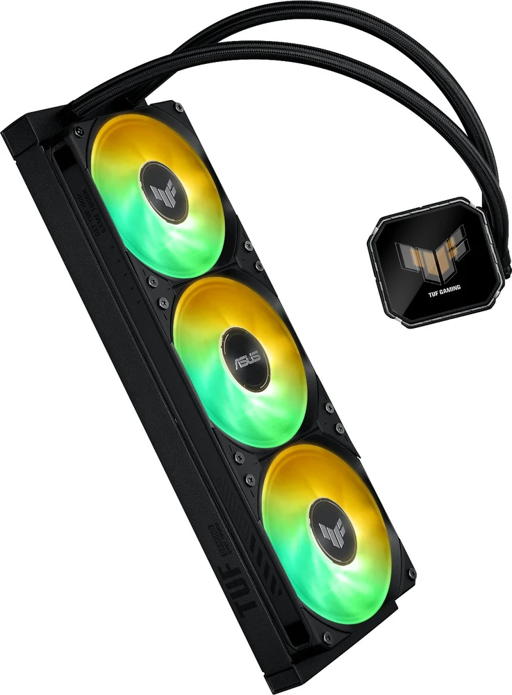 ASUS TUF Gaming LC III 360 ARGB LCD procesorius „viskas viename“ skysčio aušintuvas 12 cm Juodas 1 vnt.