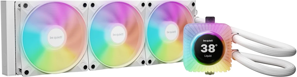 be quiet! Light Loop IO LCD 360 mm, balta