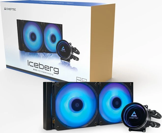 Chieftec Iceberg 240 skysčio aušinimo sistema su RGB ventiliatoriais